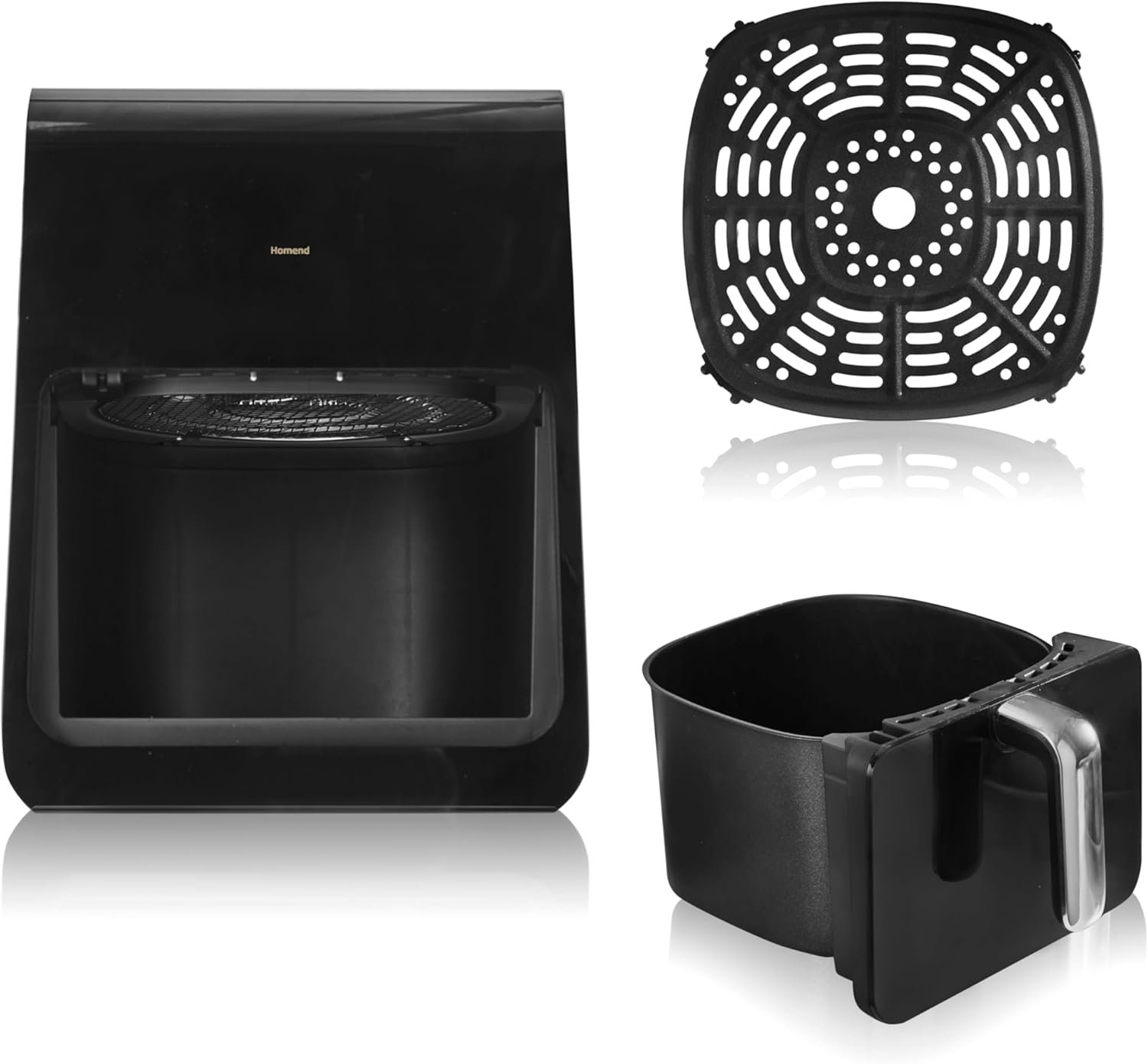 Homend Airfryday 6L Digital Air Fryer Oven with Steam Function & Glass Window, 12-in-1 Dual Heating Cooker for Oil-Free Healthy Cooking, Family Size Electric Airfryer with Touchscreen Presets - Image 10