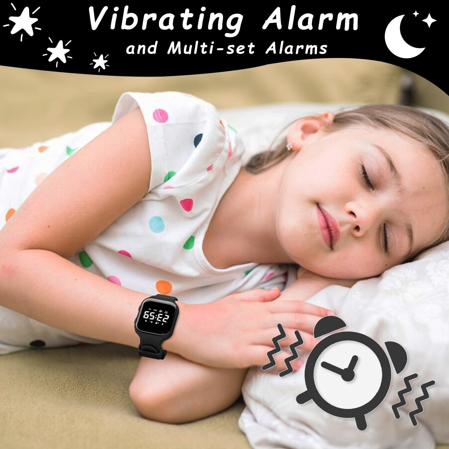 GOLDEN HOUR Kids Digital Sport Watches with Fitness Tracker, Alarm Clock, Stopwatch, No App Waterproof Birthday Gifts for Girls and Boys Ages 4-12 - Image 7