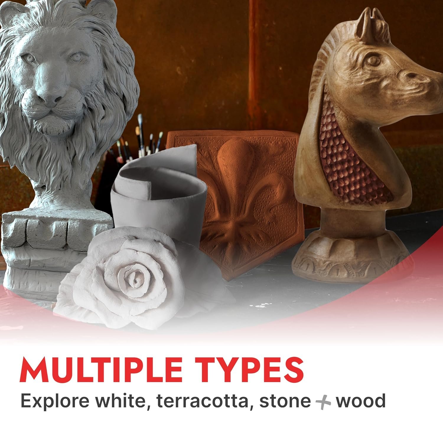 DAS White 1 kg Air Drying Modelling Clay - Image 8