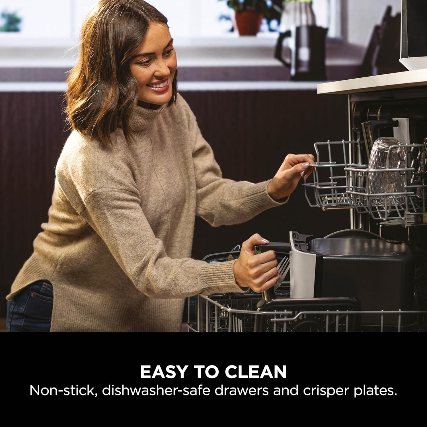 Ninja MAX Dual Zone Digital Air Fryer, 2 Drawers, 9.5L, 6-in-1, Uses No Oil, Air Fry, Max Crisp, Roast, Bake, Reheat, Dehydrate, Non-Stick, Dishwasher Safe Baskets, Stone Gold DZ400UKSTGD - Image 7