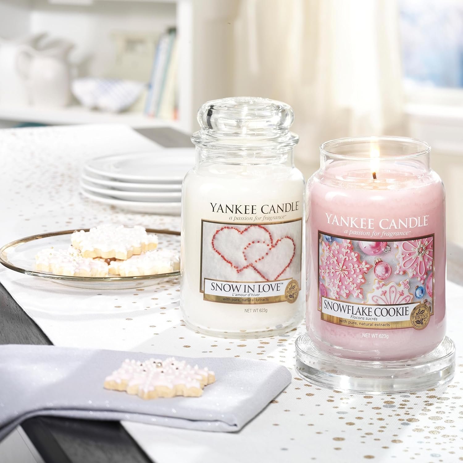 Yankee Candle Scented Candle | Snowflake Cookie Large Jar Candle | Long Burning Candles: up to 150 Hours | Perfect Gifts for Women - Image 7