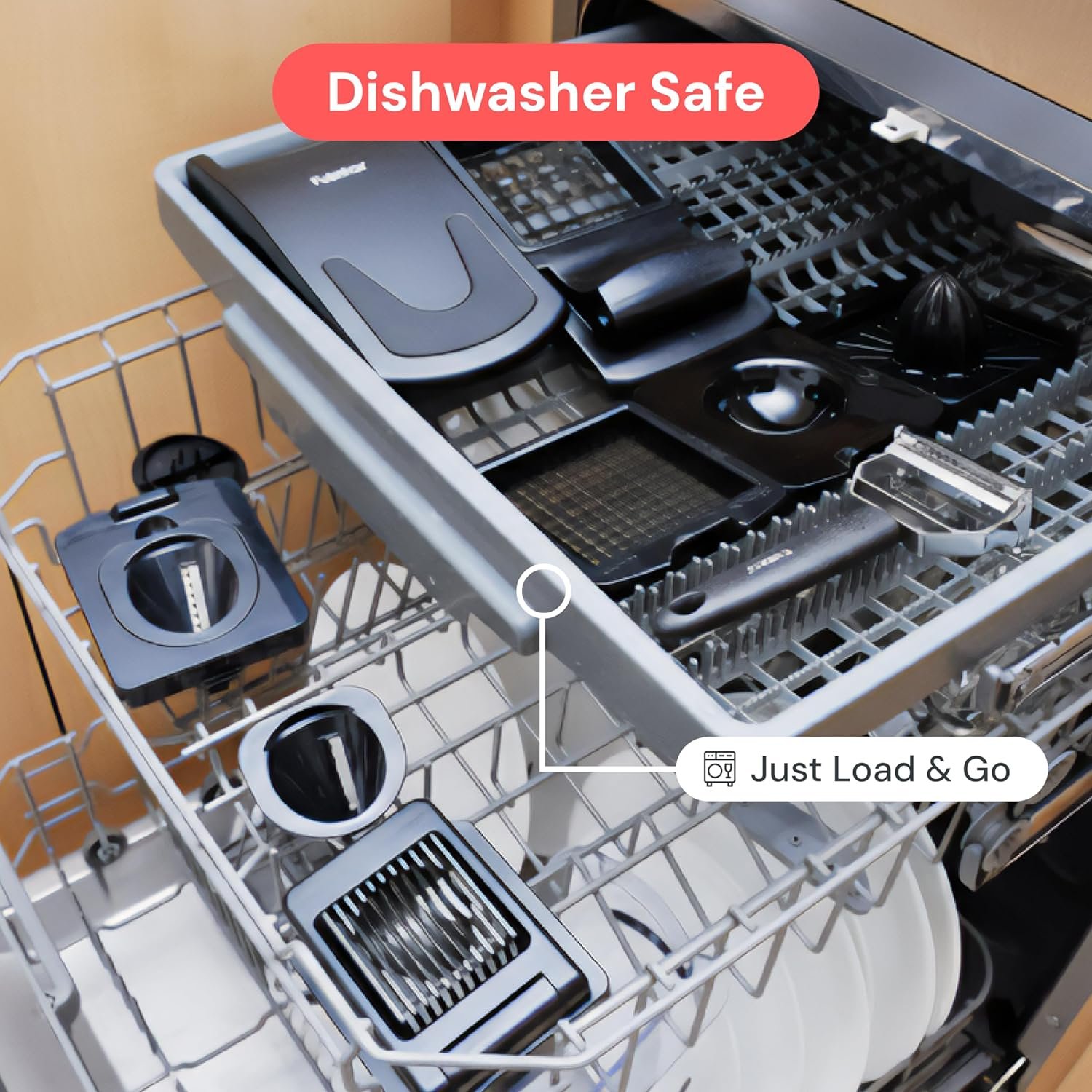 Fullstar Vegetable Chopper Vegetable Cutter - Veggie Onion Salad Food Chopper Manual - Potato Chipper - Veg Chopper and Dicer - Kitchen Tools & Gadgets (4-in-1 White) - Image 23